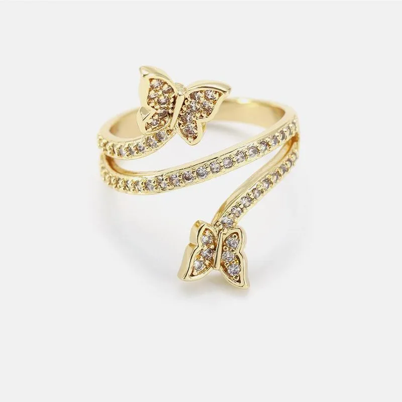 Lindo anel de animal de borboleta feito à mão