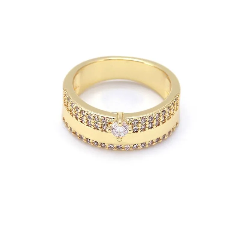 Anel de casamento antigo folheado a ouro