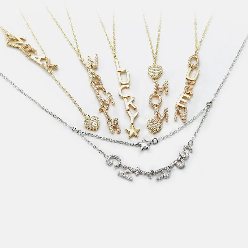 Pingente Inicial Zircônia Cúbica