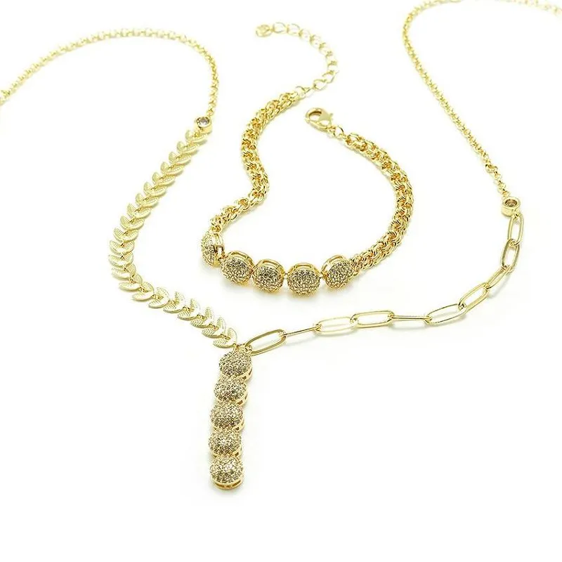 Conjunto de joias femininas de casamento de luxo