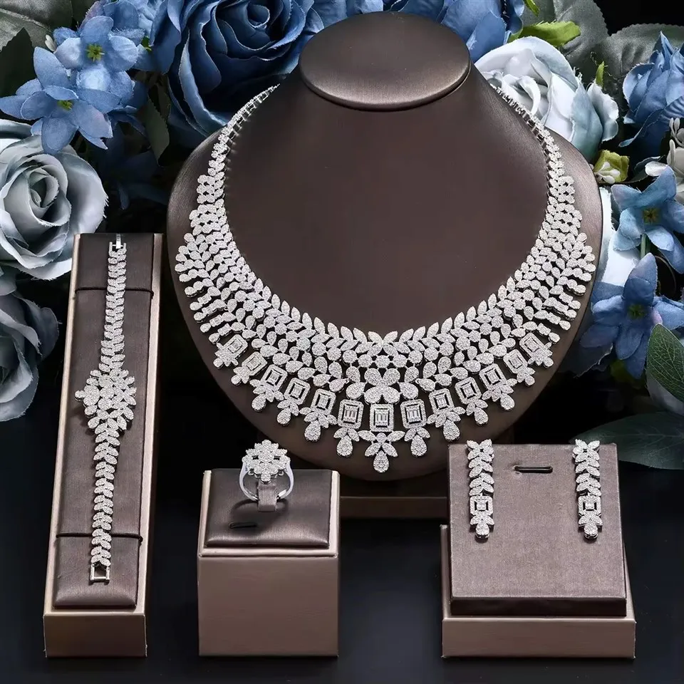 Conjuntos completos de joias CZ de luxo